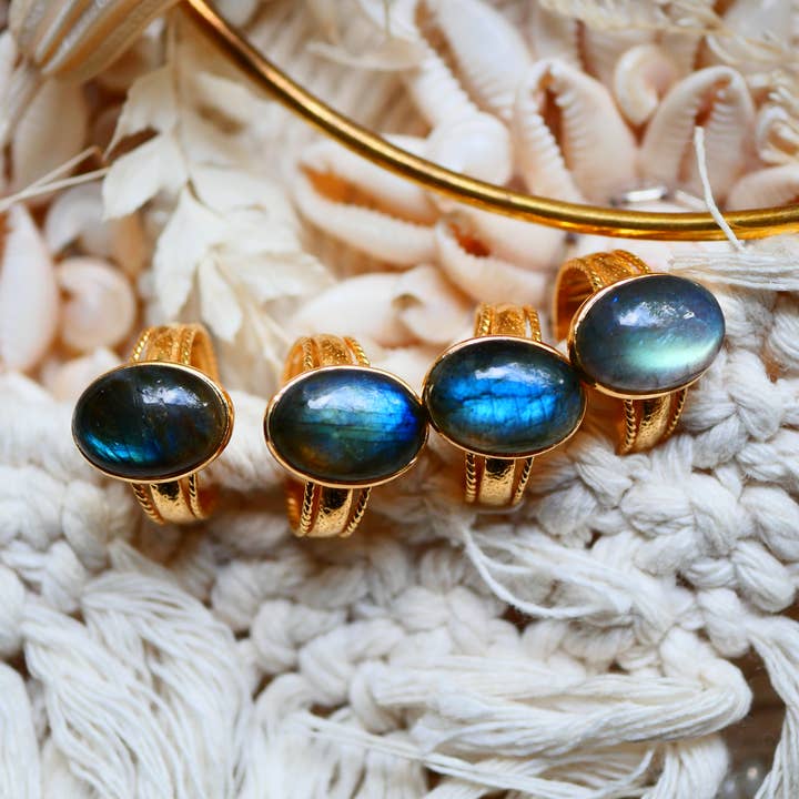 RING MATHILDE LABRADORITE for wholesale by GINANDGER