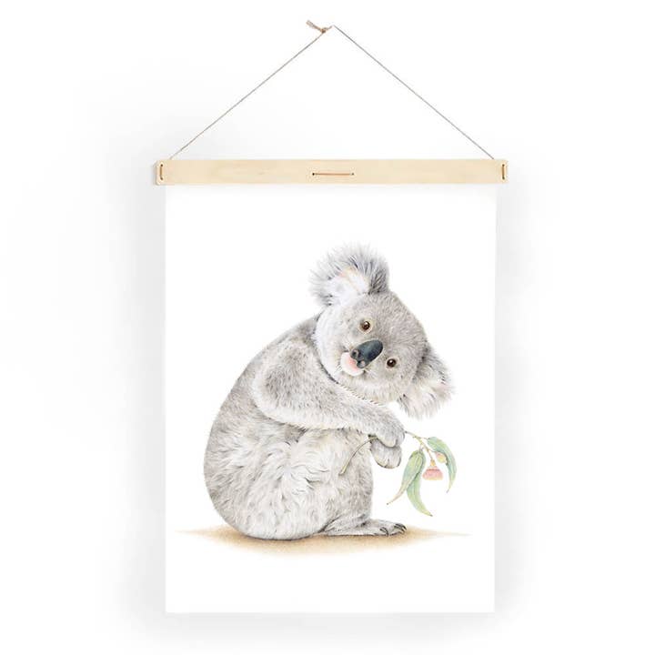 Theedoek Art: Koala Barangaroo voor wholesale door Popcorn Blue