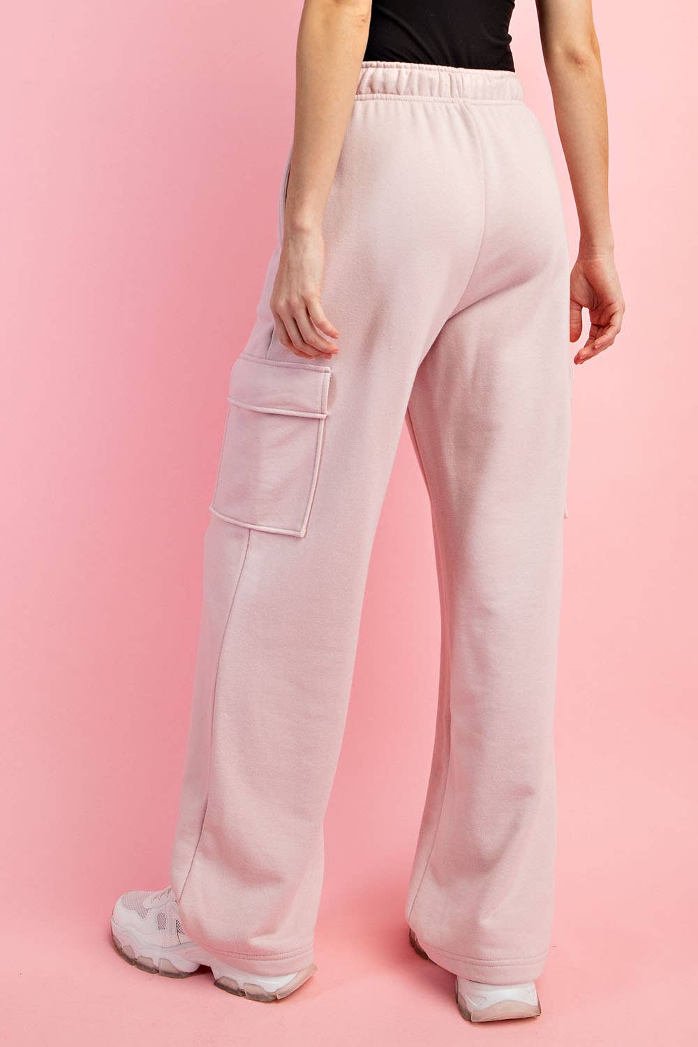 Rae Mode - Wholesale Pants - Women's - FRENCH TERRY STRAIGHT CARGO SWEATPANT30