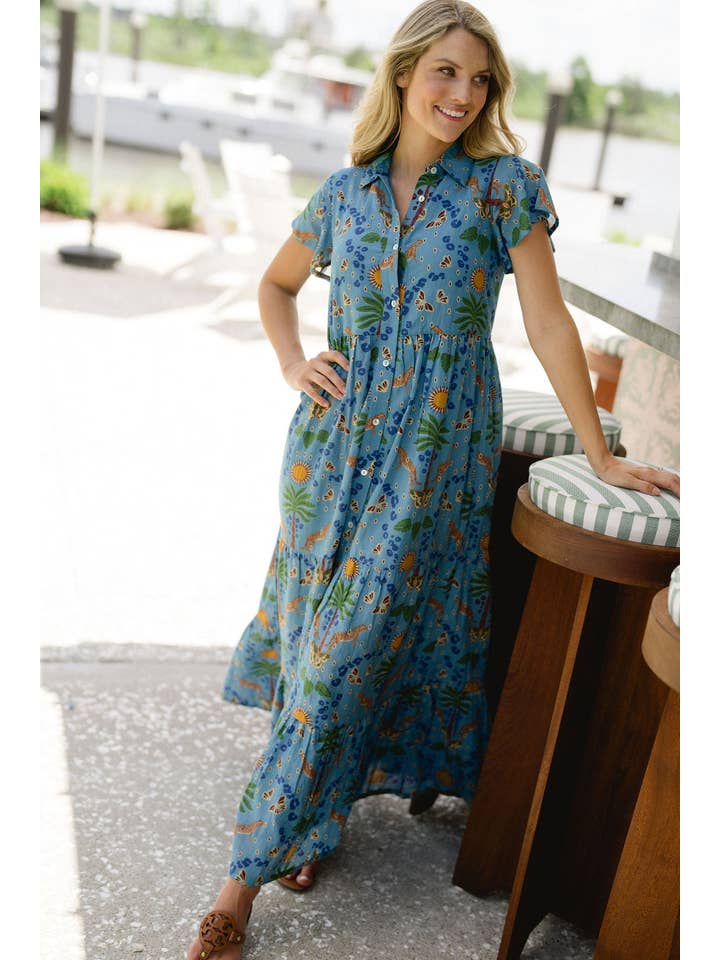 Briton Court - Wholesale Dress - Women's - Frenchi Dress -Cheetah Cove
