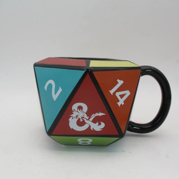 Silver Buffalo - Wholesale Coffee Mug - Dungeons & Dragons D20 Die Ceramic 3D Sculpted Mug1