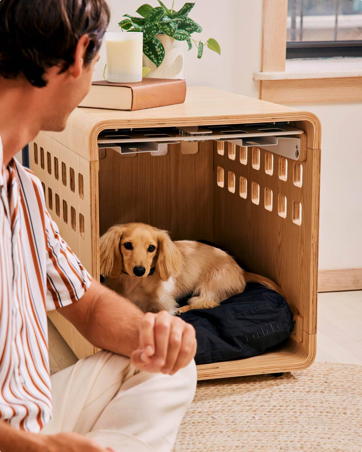 Fable Pets - Wholesale Pet Crate Pad - Dog - Wooden Dog Crate5