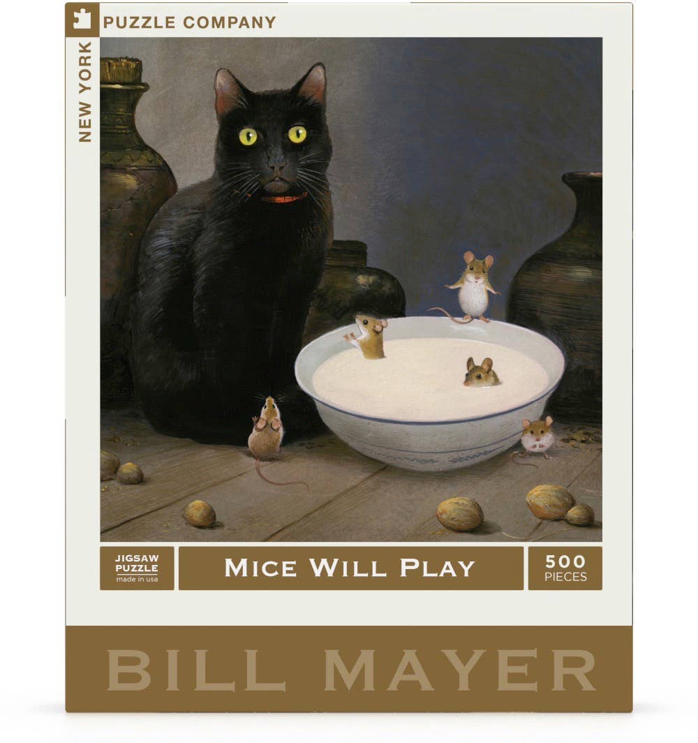 New York Puzzle Company - Vente Puzzle – adulte - Puzzle de 500 pièces - Les souris s'amuseront1