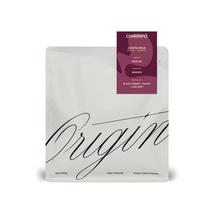 Costa Rica Chirripó – Medium Roast for wholesale by Origin Coffee Bar