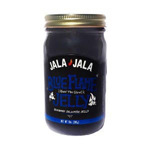 Blue Flame Blueberry Jalapeno Jelly for wholesale by JALA JALA FOODS