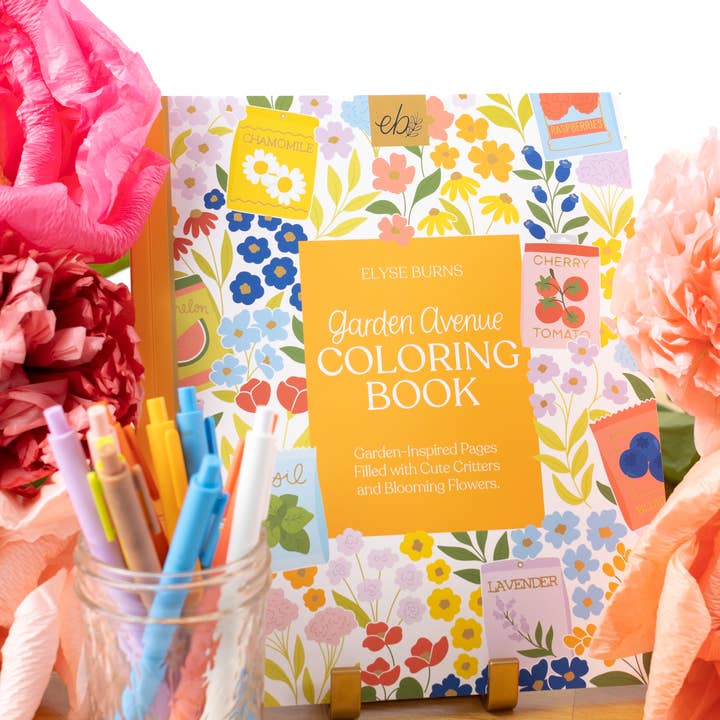 Elyse Breanne Design - Wholesale Coloring Book - Adult - Garden Avenue Coloring Book