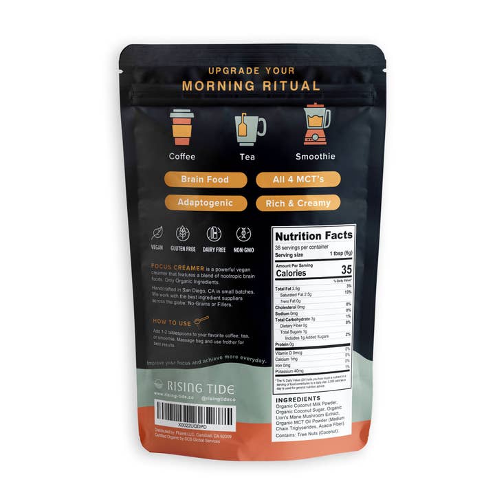 Rising Tide - Wholesale Proteïne/superfoodpoeder - Focus Creamer - Original1