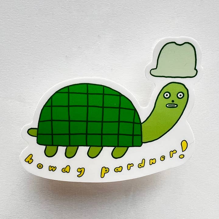 Hola compañero pegatina de vinilo de tortuga para venta al por mayor de Nice life