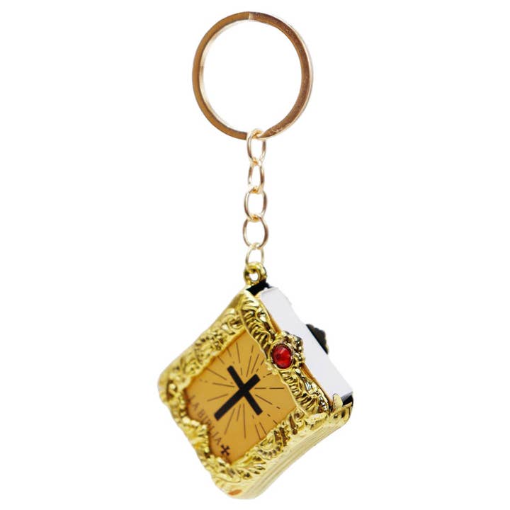 Cap Zone - Wholesale Keychain - Unisex - La Biblia En Miniatura Con Portada De Libro