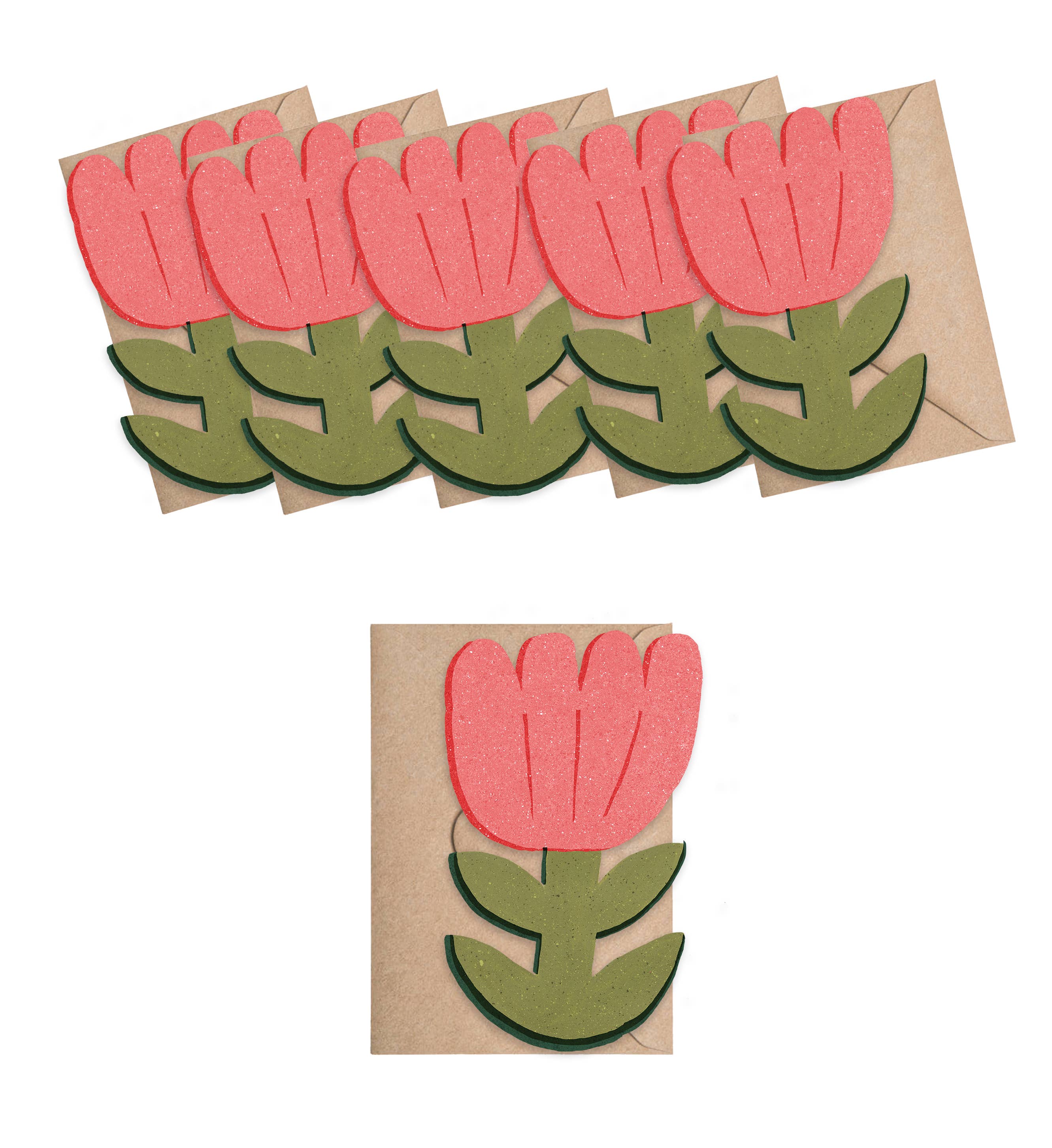 Isatopia - Vente Assortiments de papeterie/cartes - Mini cartes fleurs en fleurs - boîte de 61