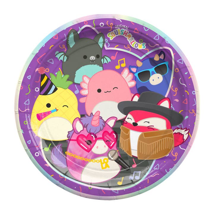 Club Squishmallows Plates 9in - Club Squishmallows Party Decorations for wholesale by Treasures Gifted