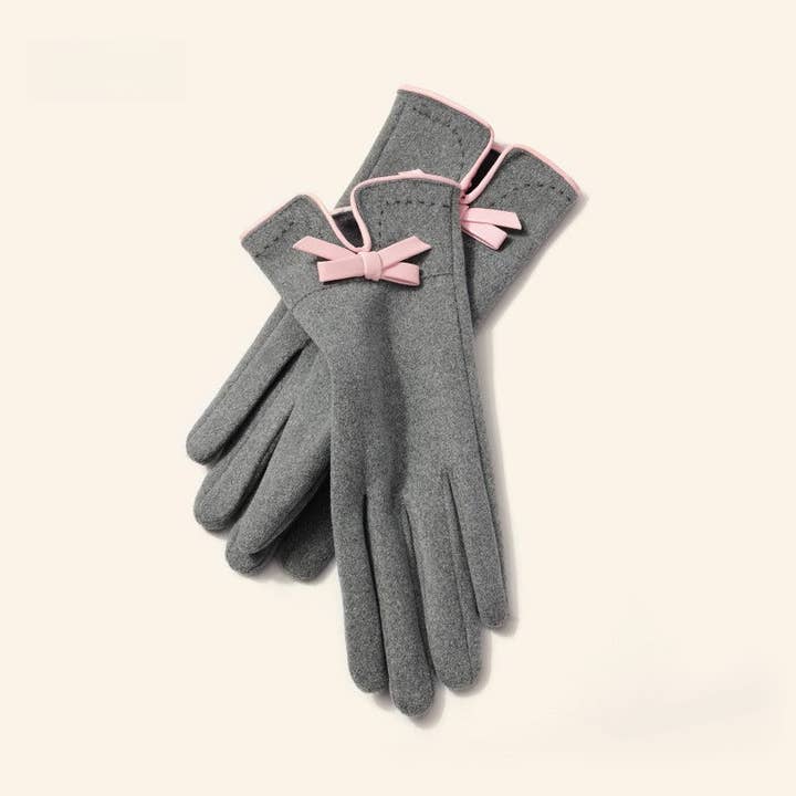 VividLux - Wholesale Gloves - Women's - Elegant Bow Warm Gloves3
