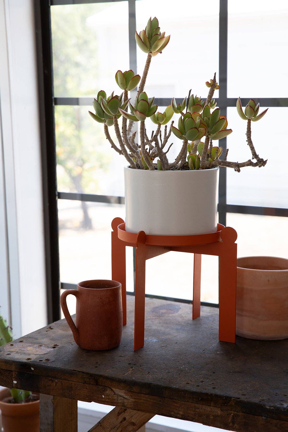 Upton - Wholesale Plant Pot Stand - PALLA - Burnt Orange | Plant Stand4