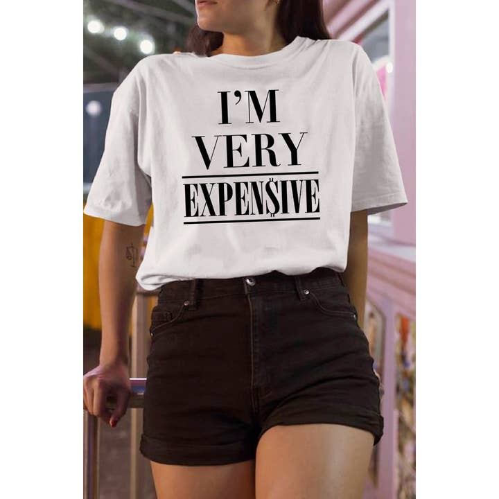 crashangel.us - Wholesale Screen Printed T-Shirt - Women's - IM VERY EXPENSIVE GRAPHIC TEE4