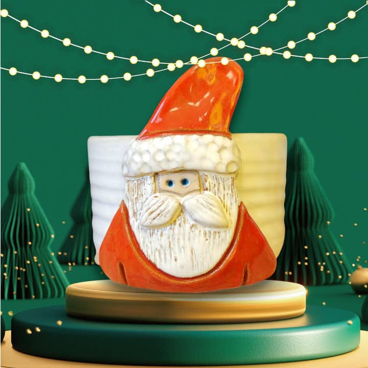 MudWorks Pottery – Großhandel Dekorative Platte/Teller/Schüssel – Schale mit Weihnachtsmann