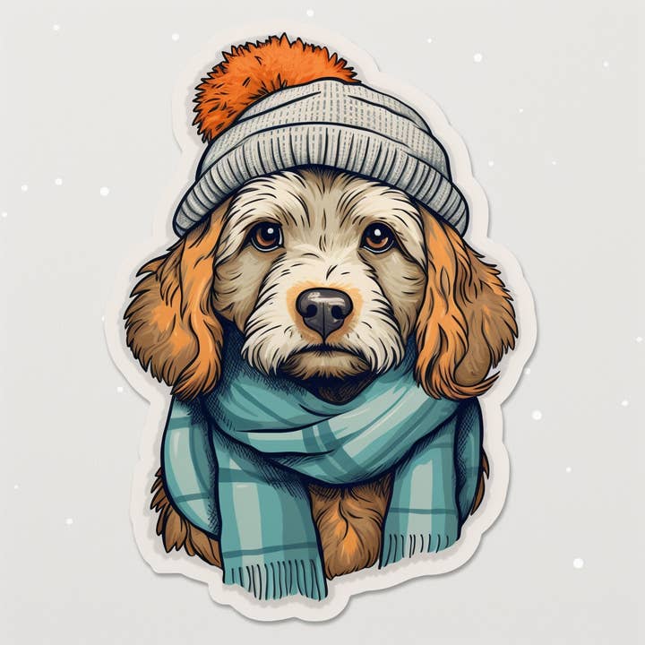 Klar til Snow Dog Sticker for engroshandel hos Elizarae Co.