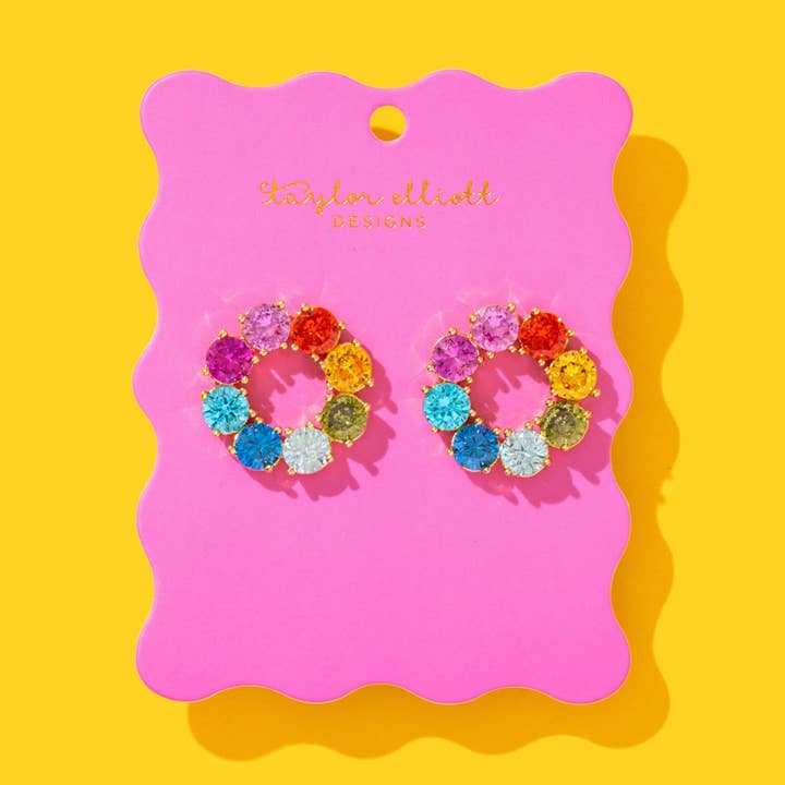 Orecchini a cerchio Paige - Min. 2 (E-16) per la vendita all'ingrosso da parte di Taylor Elliott Designs