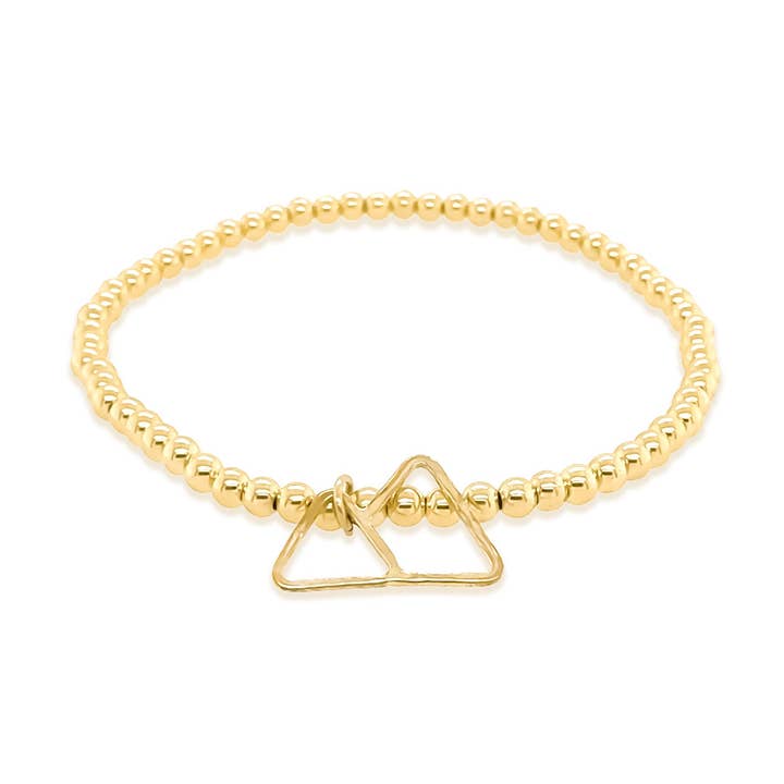 Goldener Bergzauber Stretch-Armband für den Großhandel von Sabina Jewelry