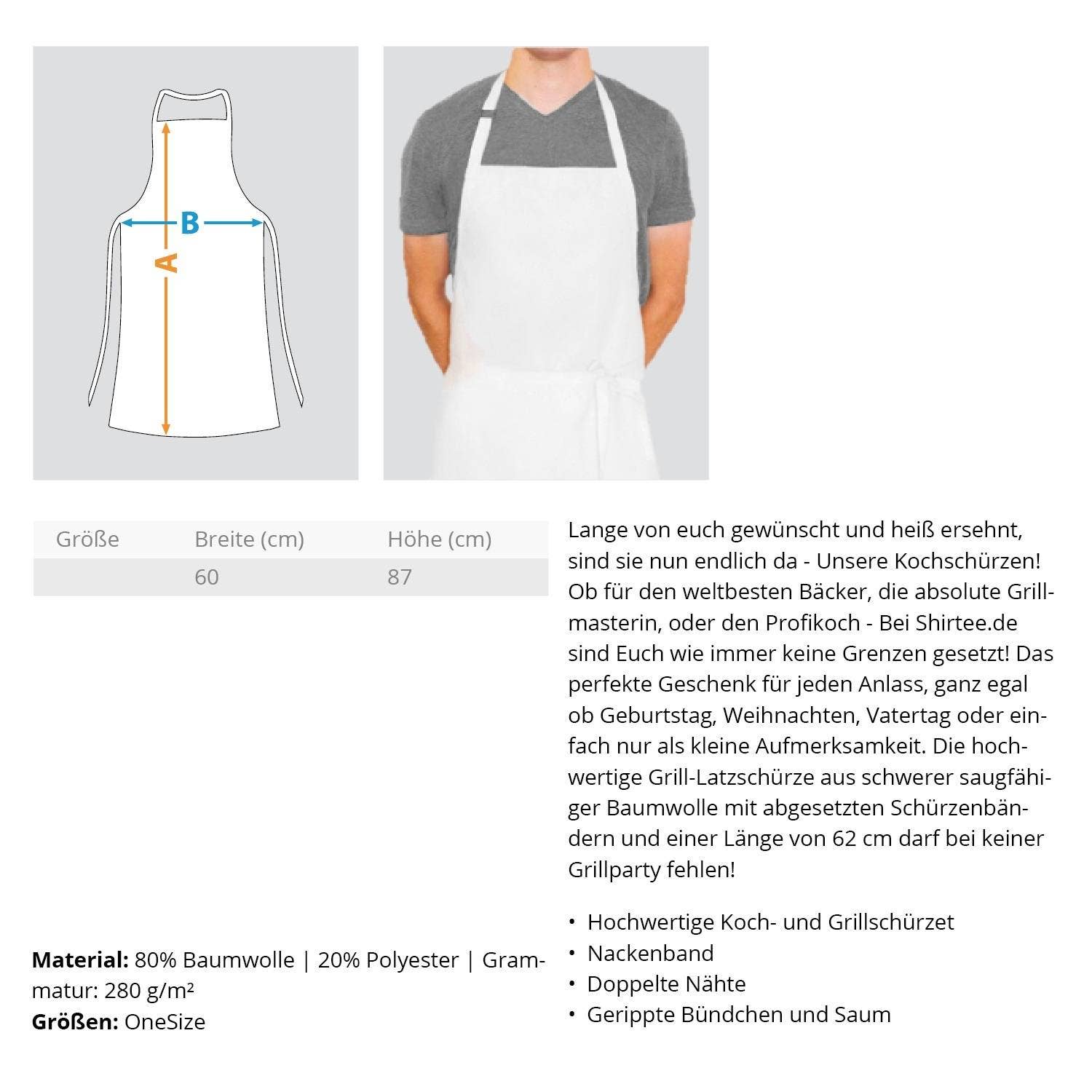 GARTENFAN - Wholesale Apron - Papa Must Grill - Premium BBQ Apron5