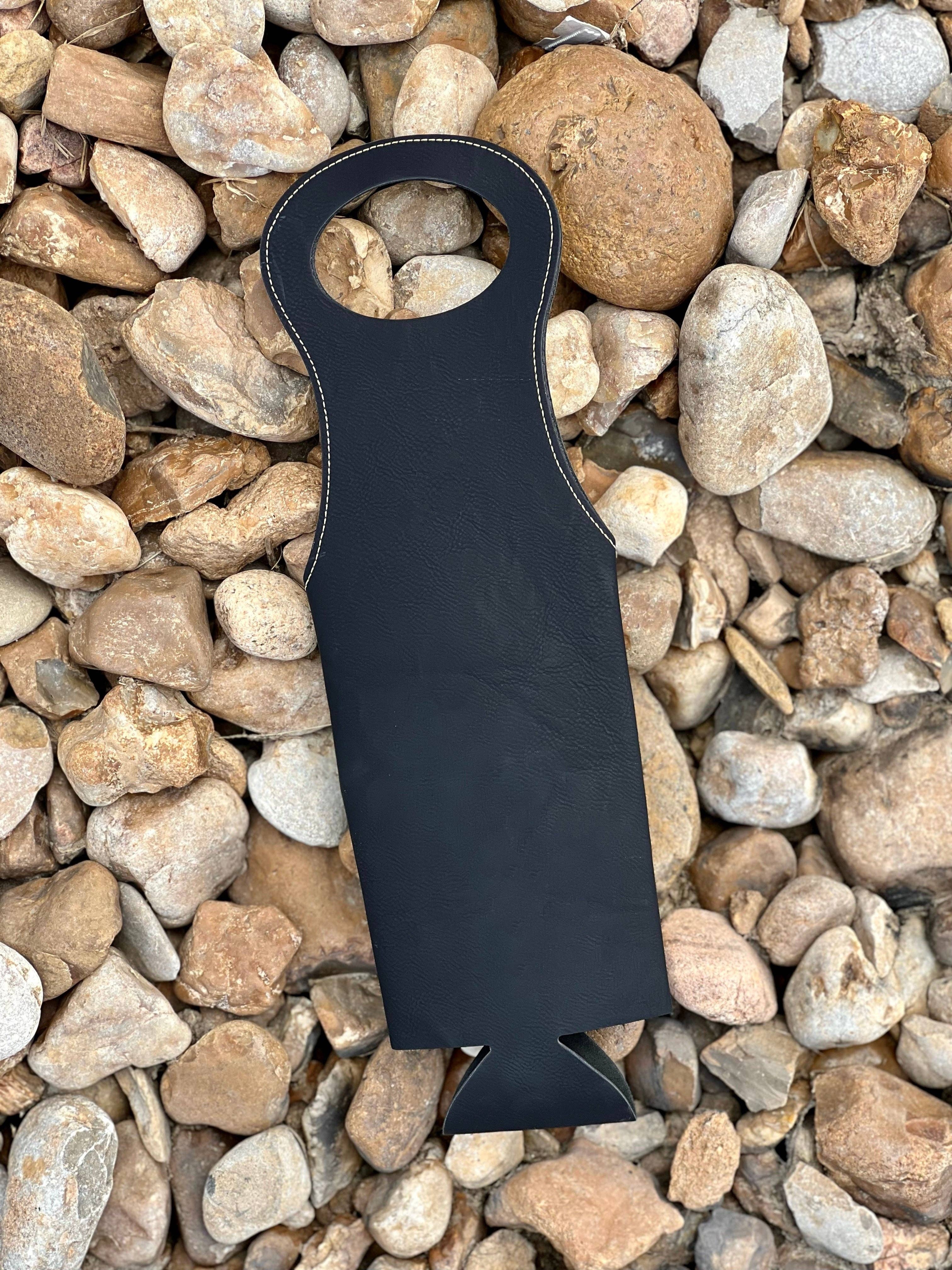 KW Custom Creations - Wholesale Wine Gift Bag - Leatherette Wine Bag0