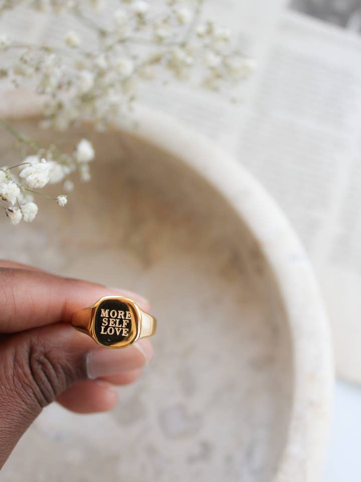 "More Self Love" Ring for wholesale by 24th & Gold