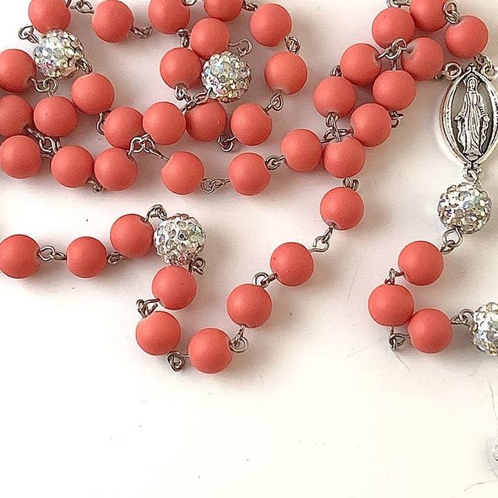 Koraal rozenkrans voor wholesale door MadLi Creations