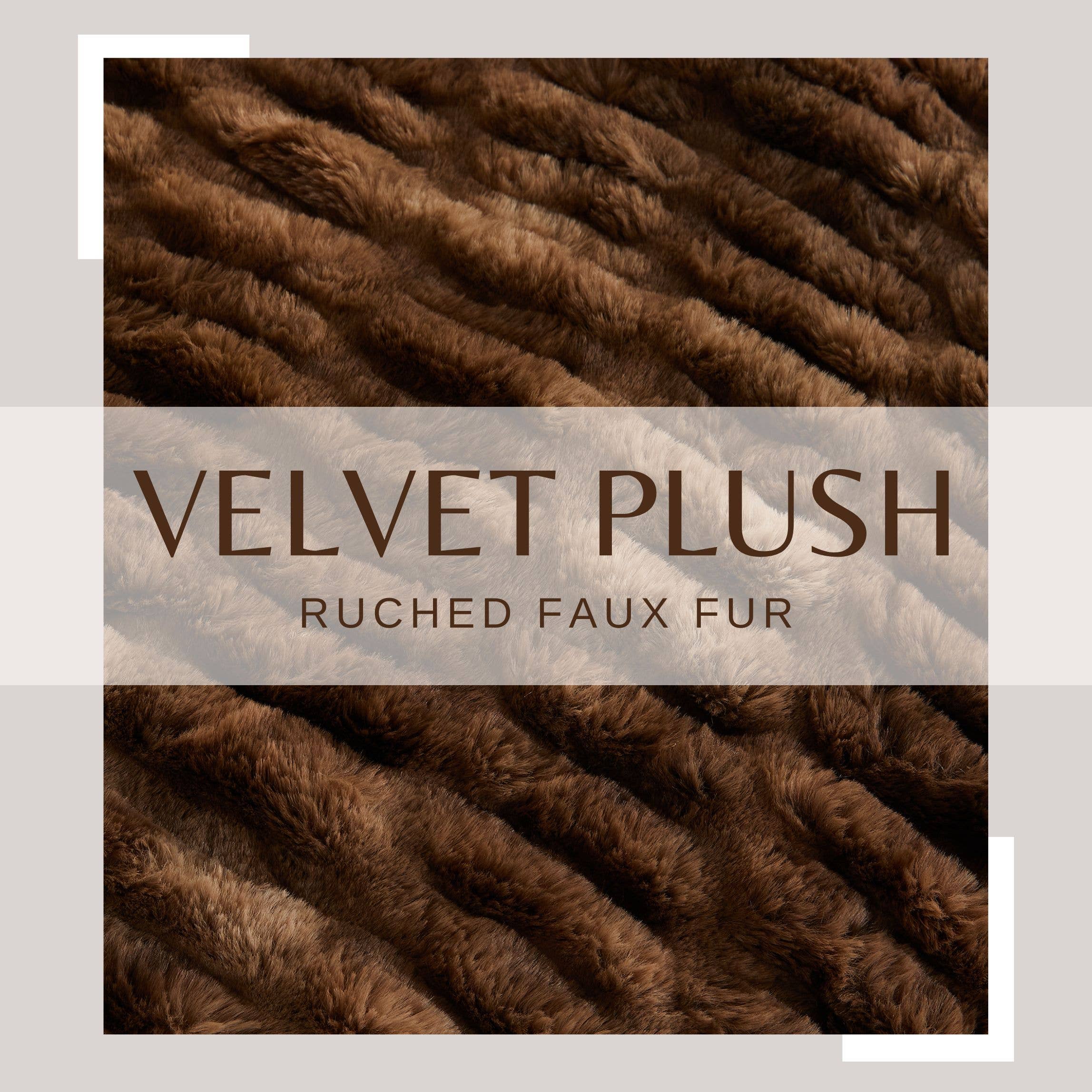 BH Collective - Wholesale Throw Blanket - Throw Blanket - Ruched Faux Fur - Alondra Collection8