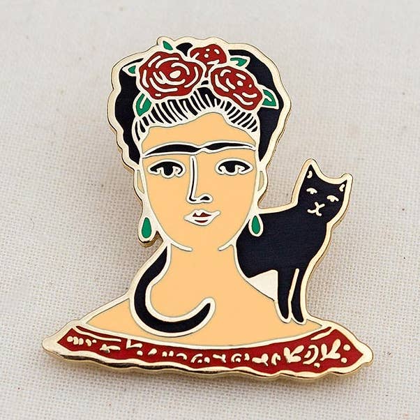 Frida Kahlo Enamel Pin for wholesale by Wildship Studio