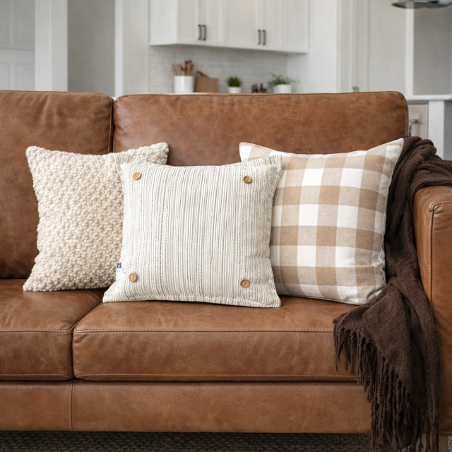 PillowPanels - Wholesale Throw/Decorative Pillow - SQUARE PILLOW ONLY:  (with insert) SQUARE TICKING PILLOW5