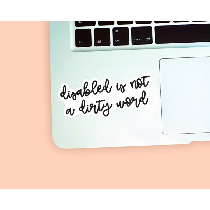 Stick It Out - Wholesale Sticker - Disabled Is Not A Dirty Word’ Vinyl Sticker1