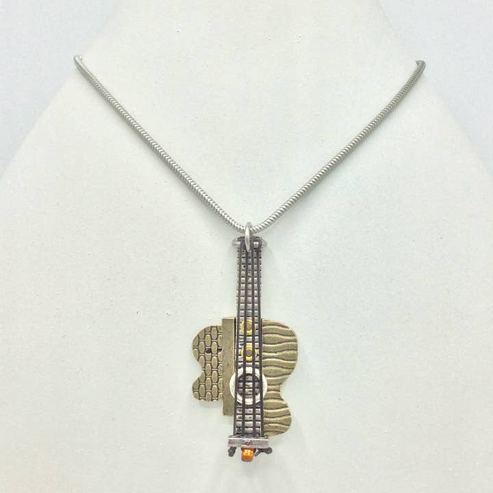 Alchemy Inc - Wholesale Pendant/Charm Necklace - Picasso Guitar Necklace - 4120