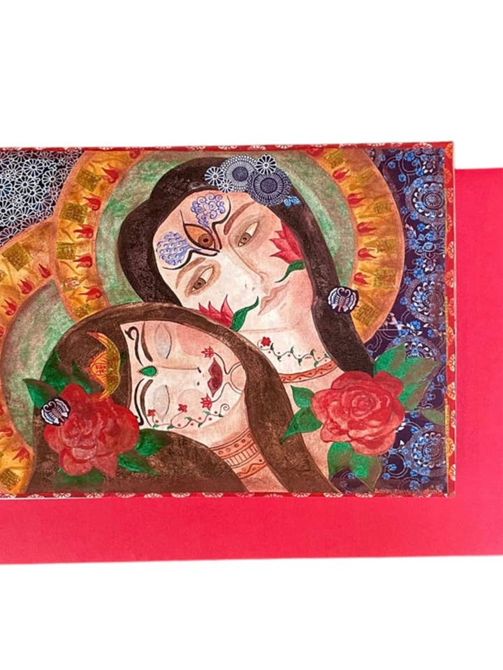 Biglietto di Auguri Principessa delle Rose Arte Mistica Spirituale per la vendita all'ingrosso da parte di Art by Diana Comstock