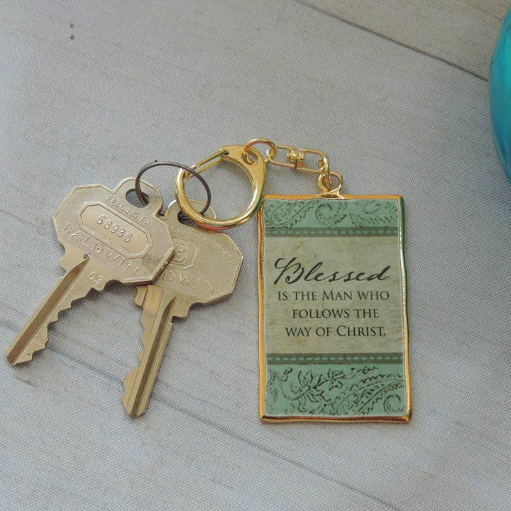 Abbey + CA Gift - Wholesale Keychain - Unisex - Blessed Is the Man Key Ring1