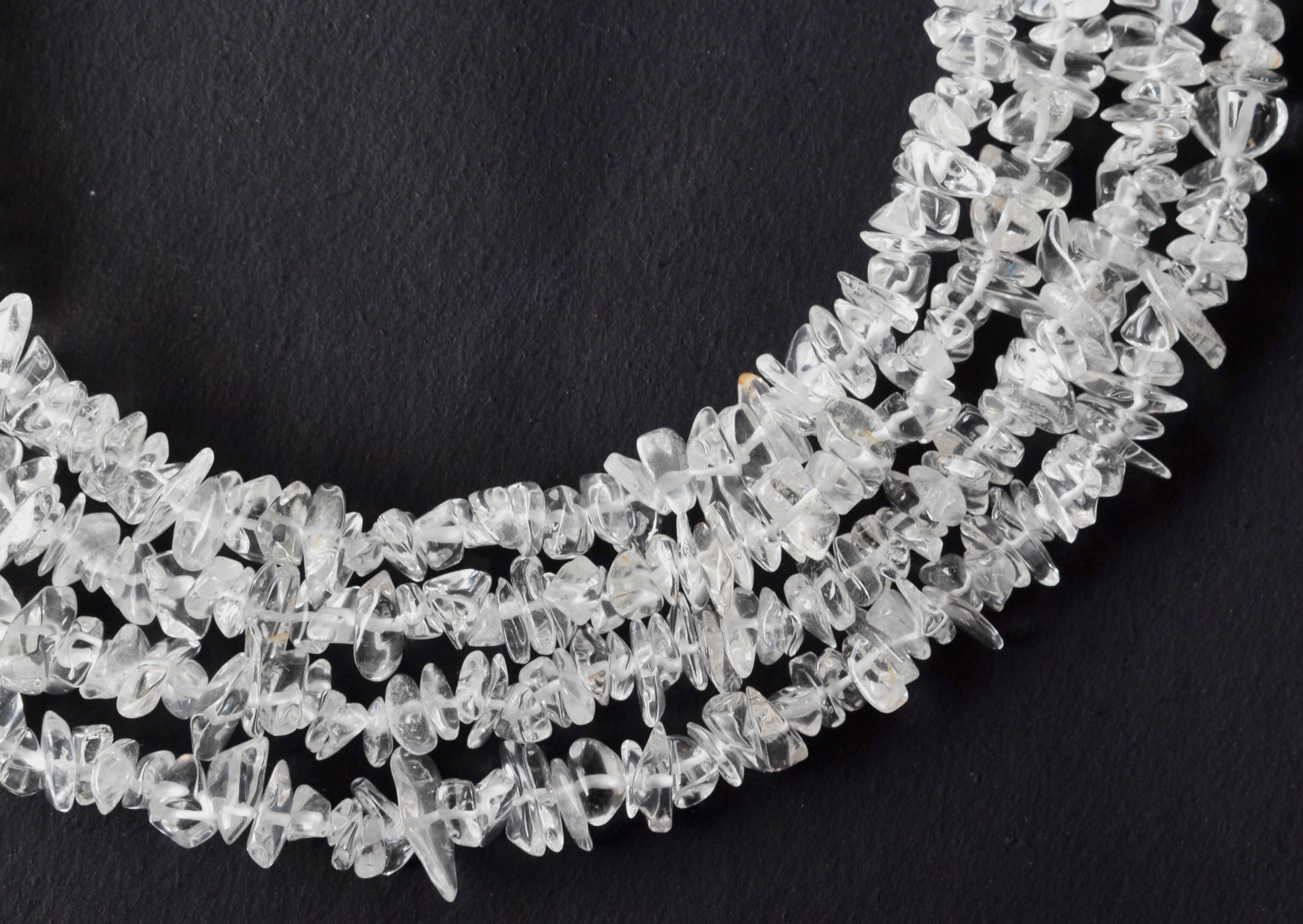 Soothing Crystals Beads - Wholesale Beads - Raw Chip Beads | Clear Quartz | Crystal Uncut Necklace Beads1