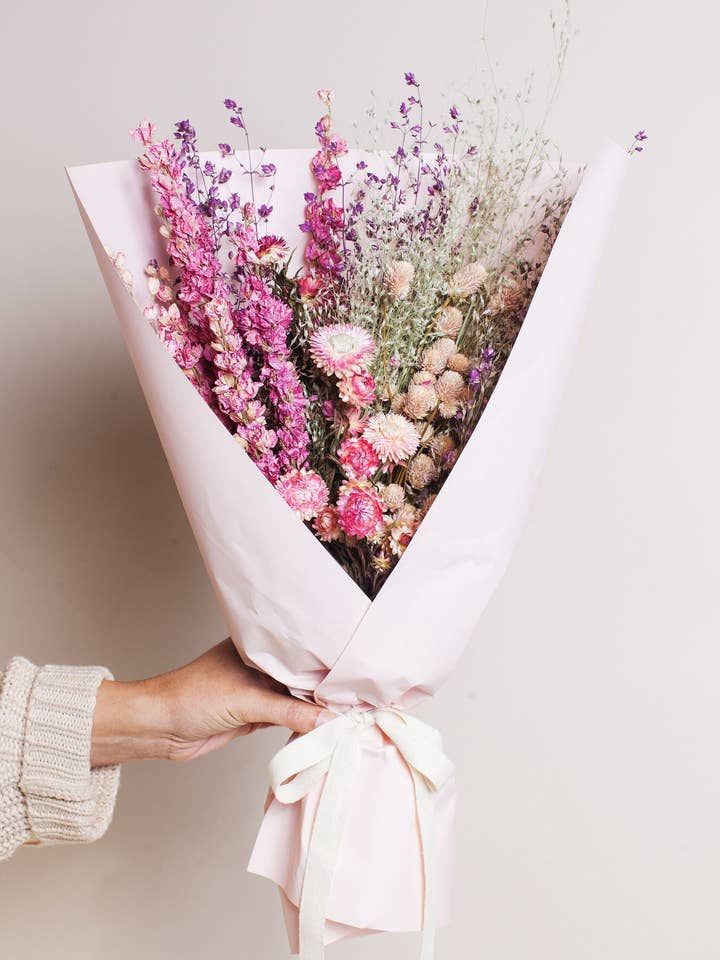 Spring Dried Field Bouquet for wholesale by Idlewild Floral Co.