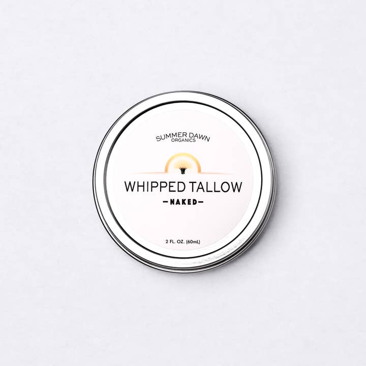 2oz Whipped Tallow - Naked for wholesale by Summer Dawn Organics