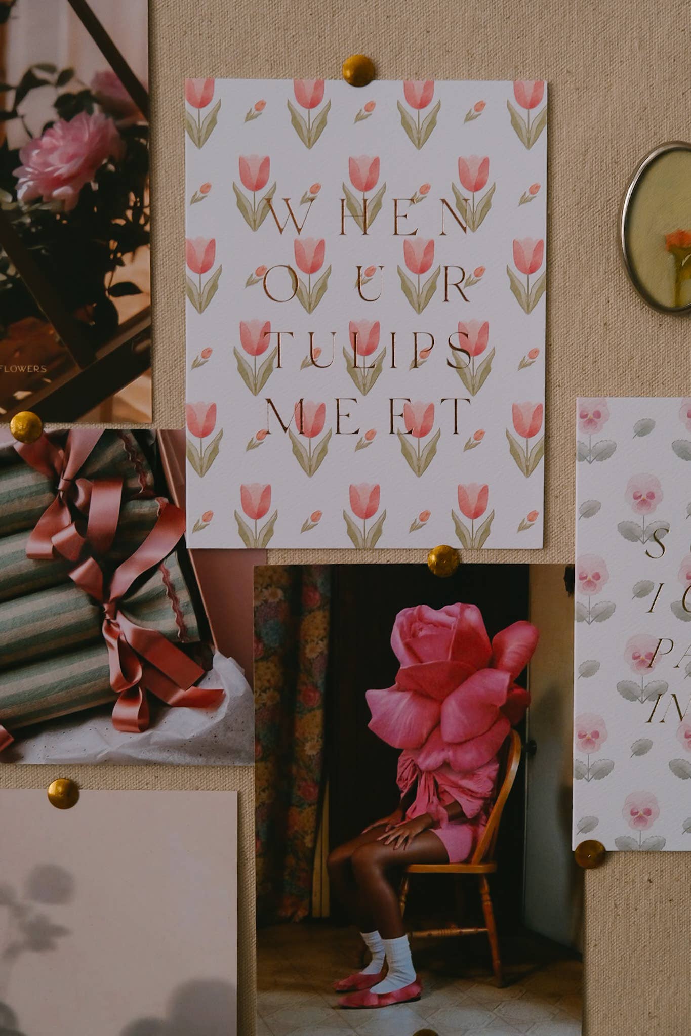 Flower Heads - Wholesale Everyday Greeting Card - When Our Tulips Meet | Love | Anniversary | Greeting Card3