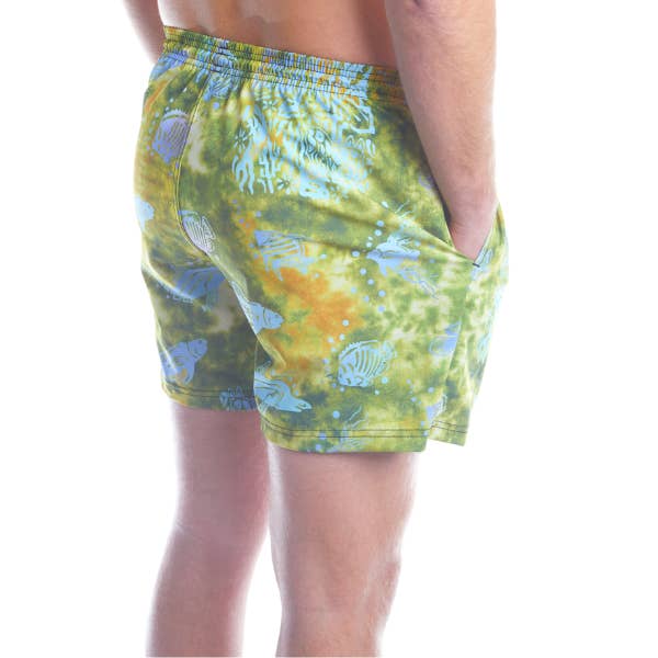 Sea Forest Batik Men's Volley Shorts for wholesale by Sideout Sport