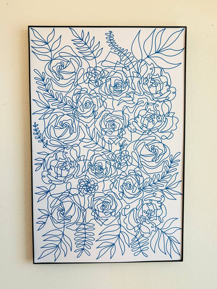 Blauwe bloemen voor wholesale door Mercedes Tabish Illustration