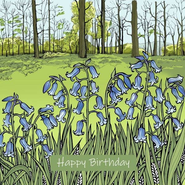 Bluebell Wood Happy Birthday for wholesale by Alff a Bet Design