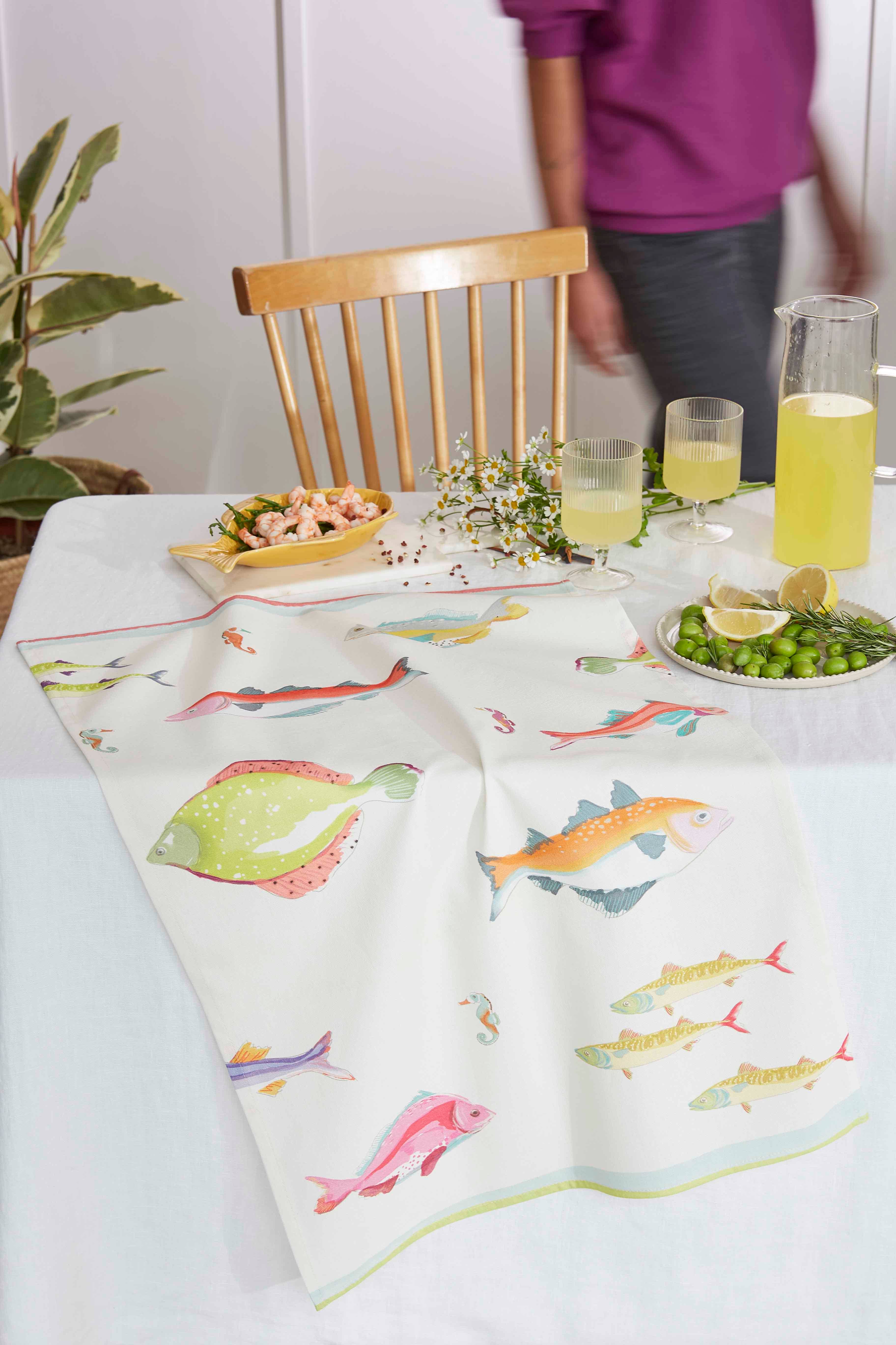 Coucke - Wholesale Tea Towel - Plongee - Printed Tea Towel 50x75 in cotton1