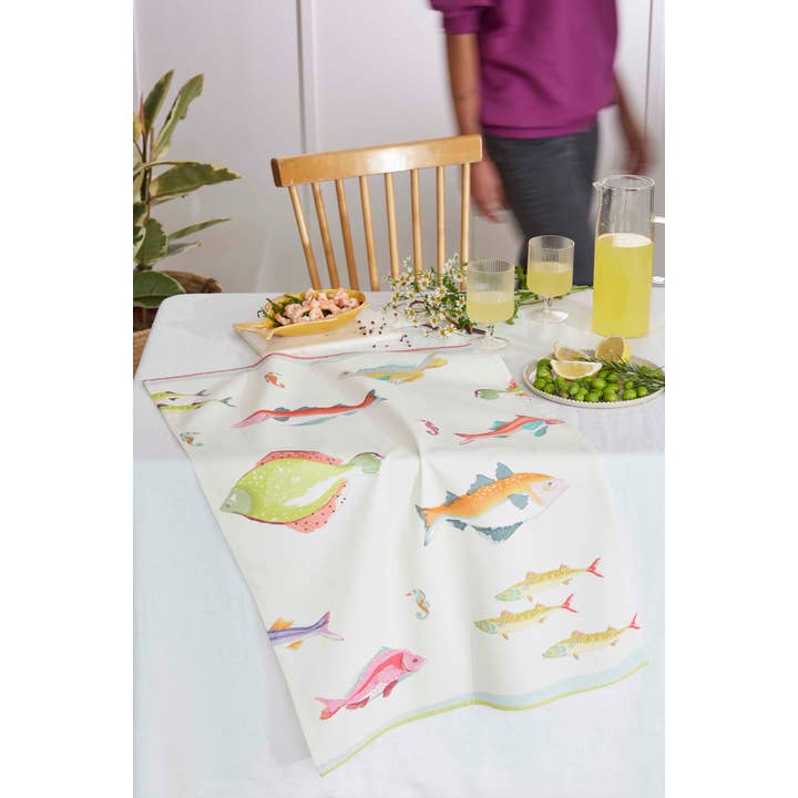 Coucke - Wholesale Tea Towel - Plongee - Printed Tea Towel 50x75 in cotton1