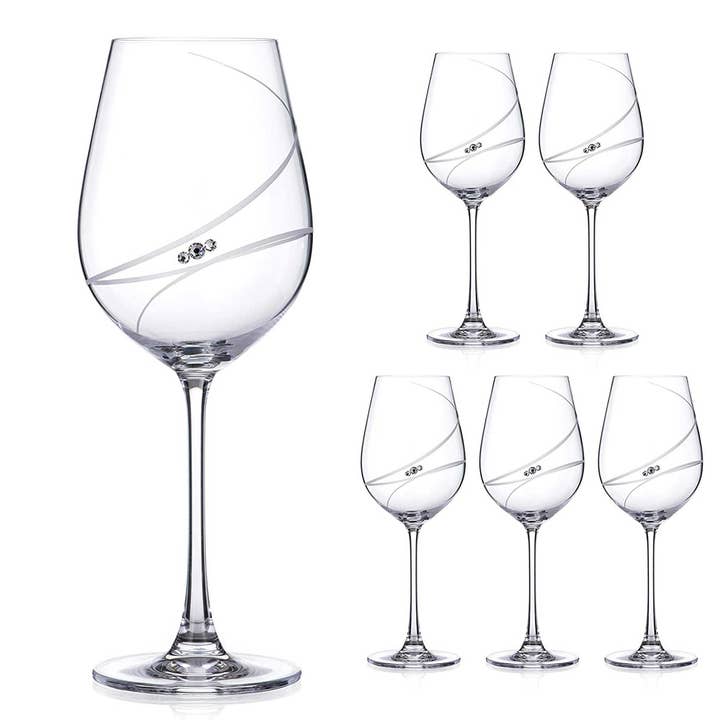 DIAMANTE - Venta al por mayor Copas de vino - Copas de vino rojo Swarovski Diamante Colección Allure Han