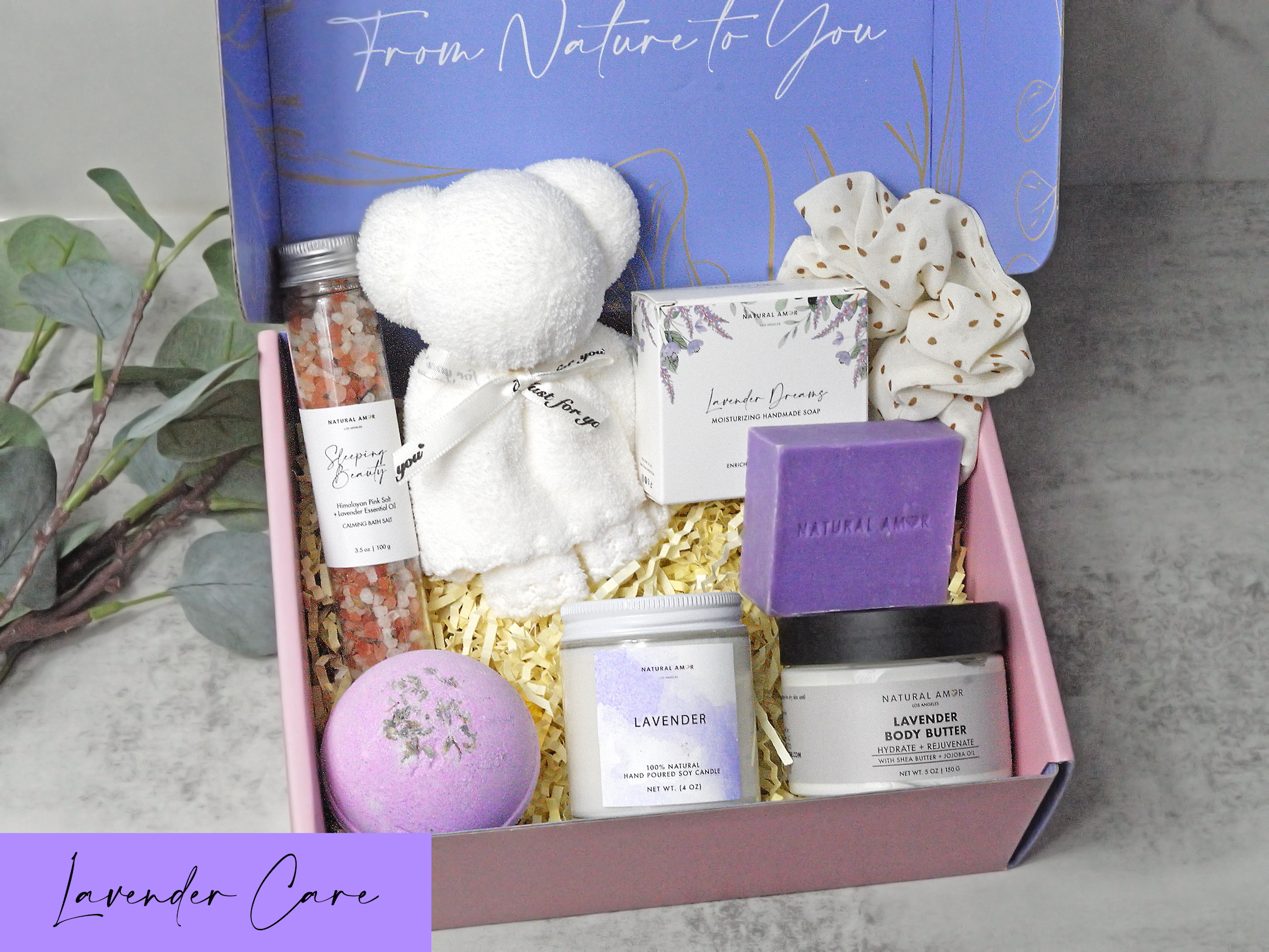 Natural Amor LLC - Wholesale Bath & Body Set - Spa Bath Body Gift Set| Natural Skincare Gift Sets12