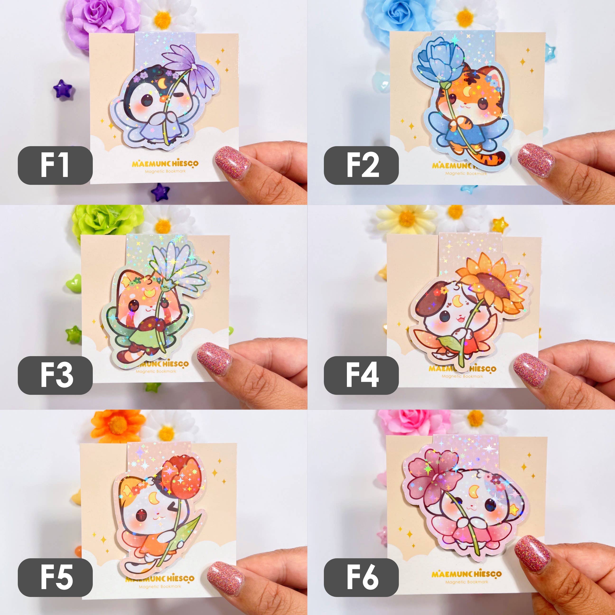 MaeMunchiesCo - Wholesale Bookmark - Fairy Friends Magnetic Bookmark0