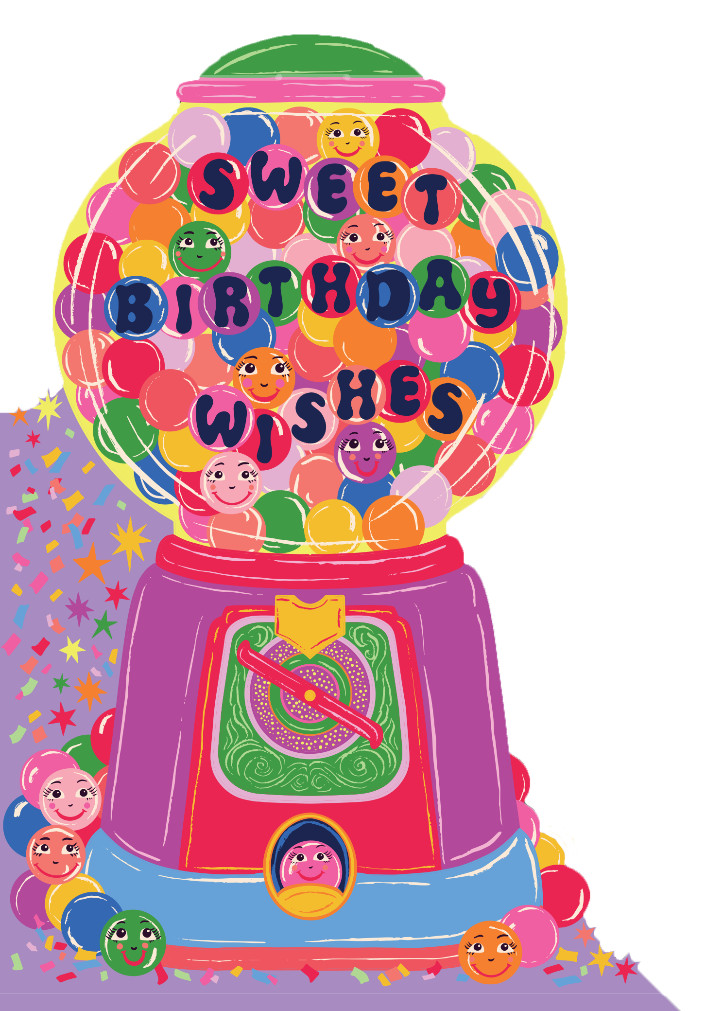 Cath Tate Cards - Wholesale Birthday Card - CANDY BIRTHDAY1