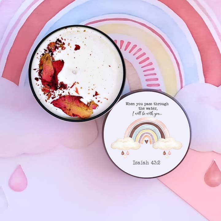 Isaías 43:2 | Vela da fé por atacado de PINK FLAMINGO CANDLE