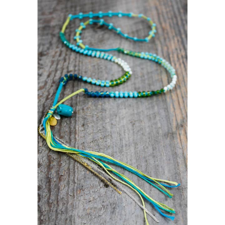 Collana Artfy e Delicate Fatto a Mano con Perline di Pietre Semipreziose -Collezione Lusso- NL-035 per la vendita all'ingrosso da parte di LIZOU