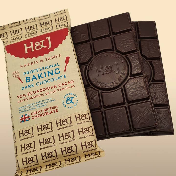 Professional Baking Chocolate Bar for wholesale by GB Chocolate Makers Ltd