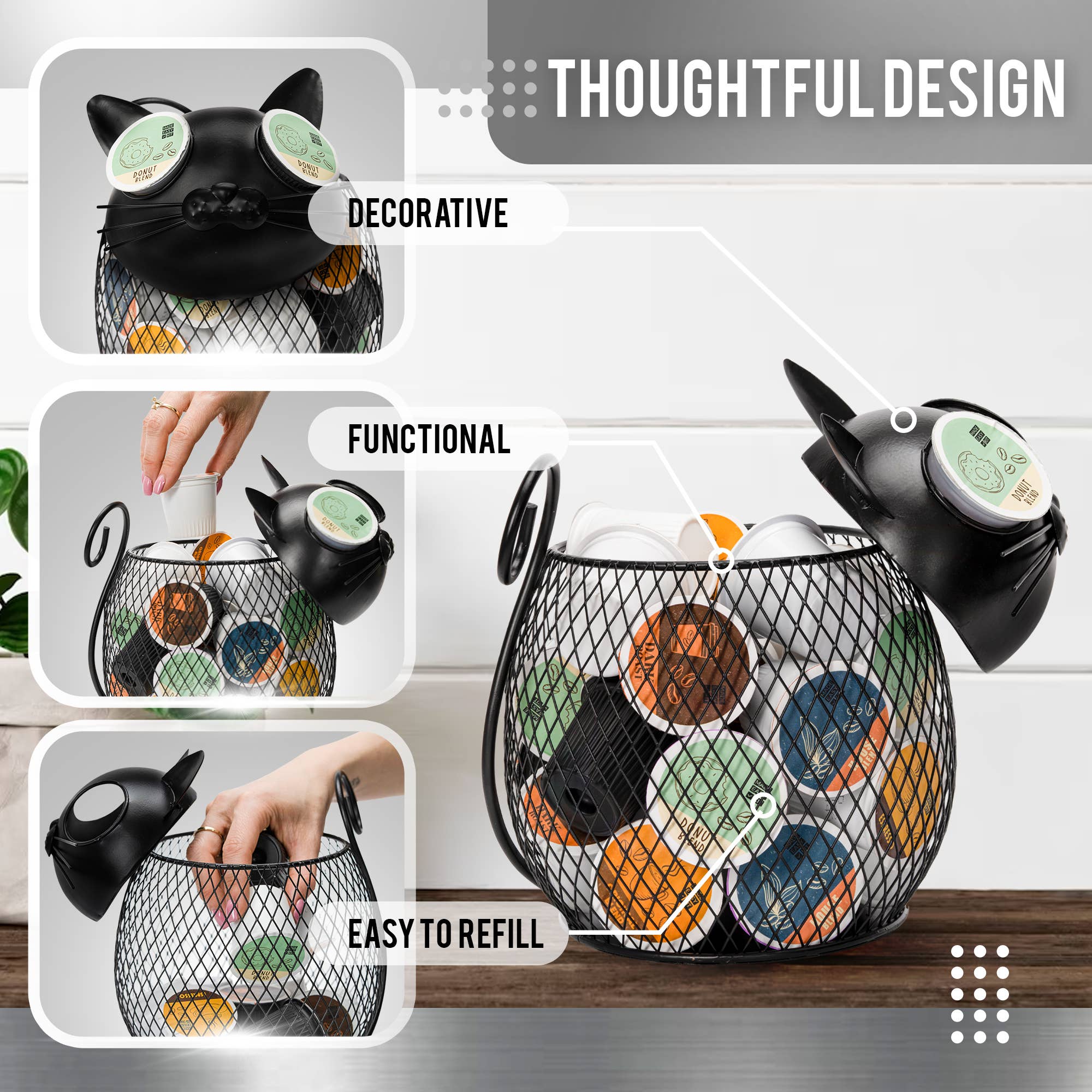 MADE EASY KIT - Wholesale Kitchen Storage/Organizer - Made Easy Kit Coffee Pod Organizer - Home Functional Décor73